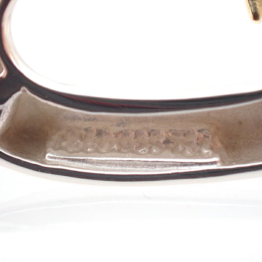 【中古】TIFFANY/ティファニー 925/750 ハートリボン ペンダント/ネックレス/j30-29