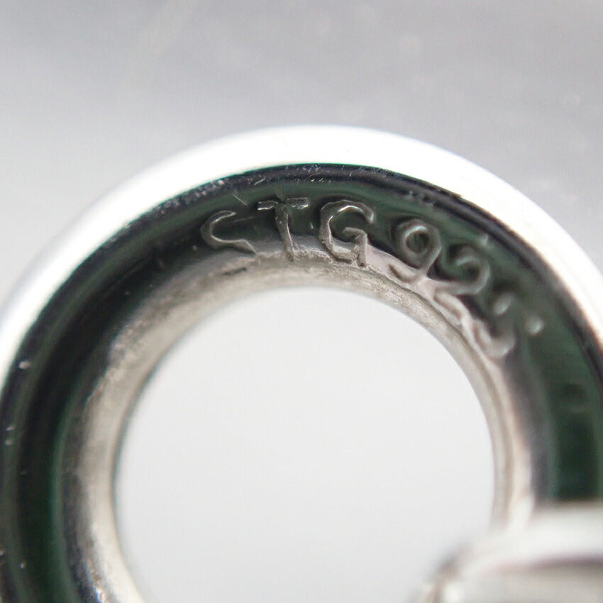 【中古】TIFFANY/ティファニー 925/750 ハートリボン ペンダント/ネックレス/j30-29