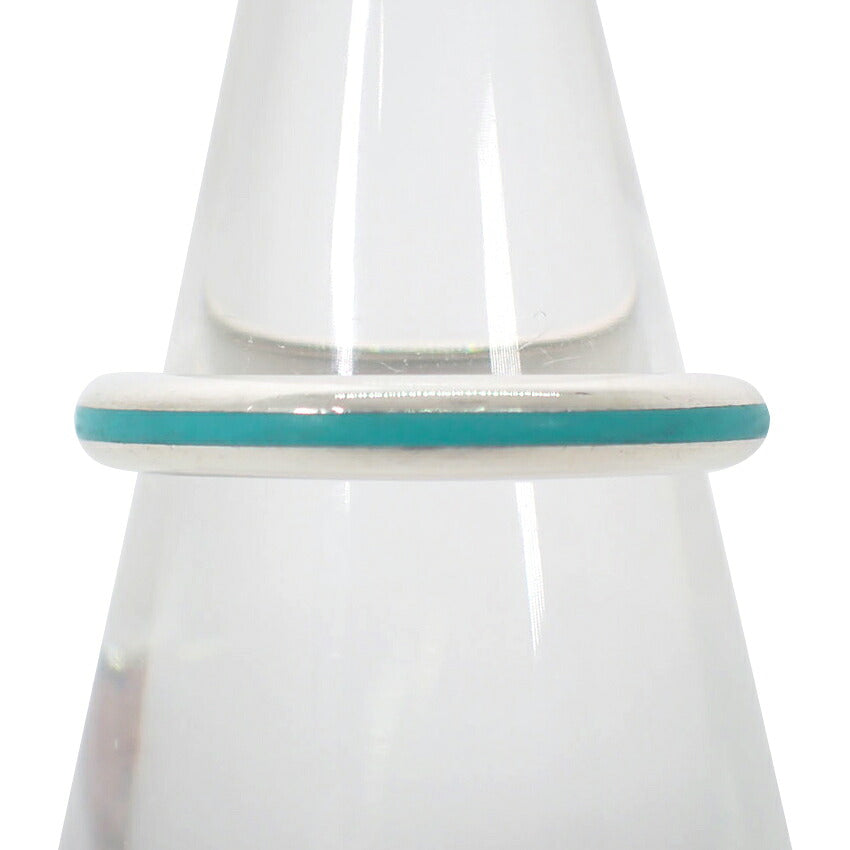 【中古】TIFFANY/ティファニー/Ag925/ブルーライン/エナメル/リング/14号/j300-6