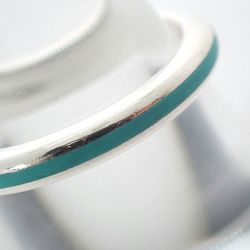 【中古】TIFFANY/ティファニー/Ag925/ブルーライン/エナメル/リング/14号/j300-6