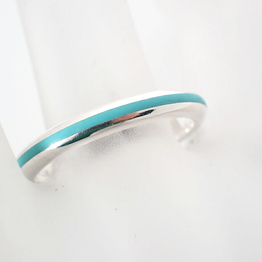 【中古】TIFFANY/ティファニー/Ag925/ブルーライン/エナメル/リング/14号/j300-6