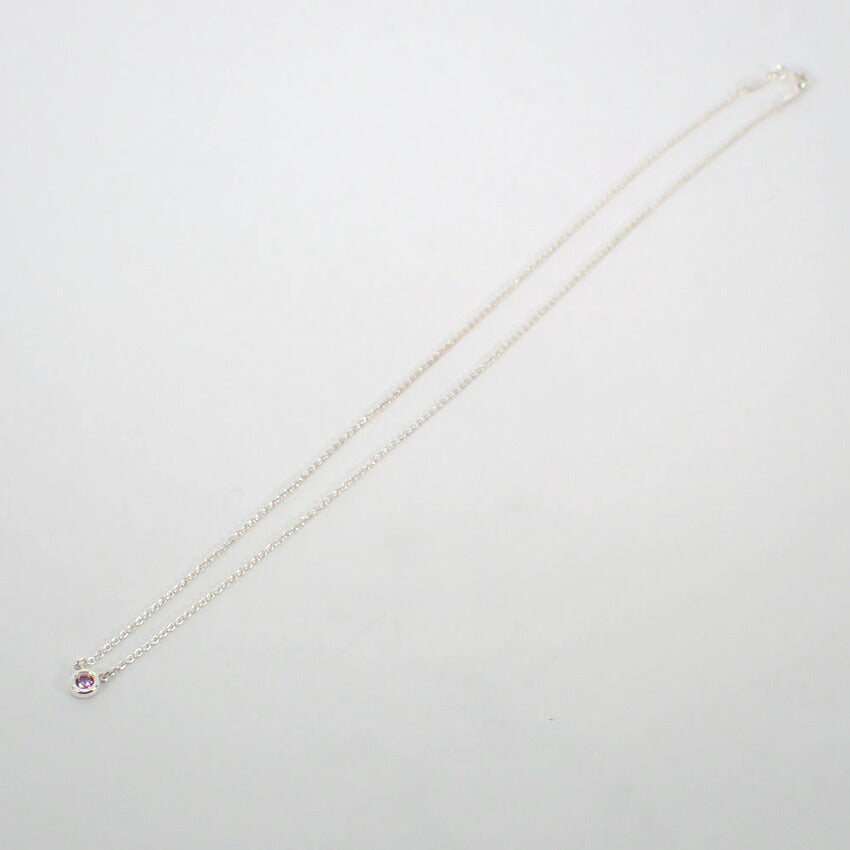 【中古】TIFFANY/ティファニー 925 バイザヤード ピンクサファイア ネックレス/j302-5