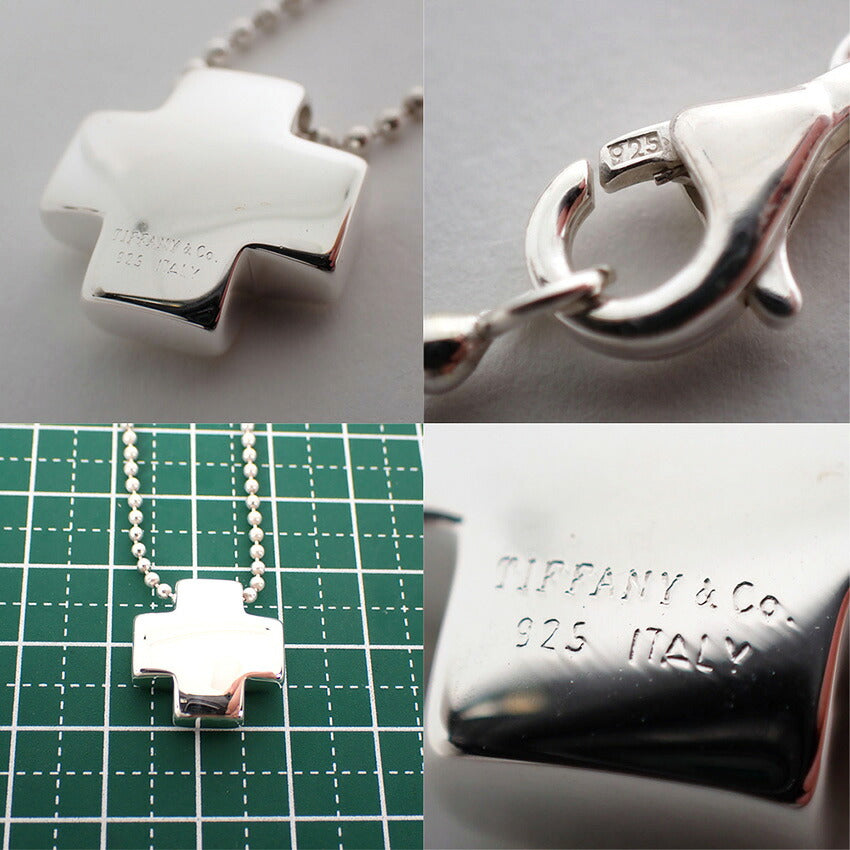【中古】TIFFANY/ティファニー 925 ローマンクロス ペンダント/ネックレス/j303-1