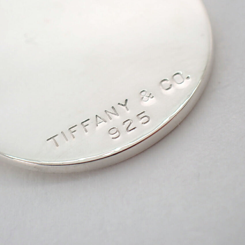 【中古】TIFFANY/ティファニー 925 ラウンドタグ キーリング/j305-3