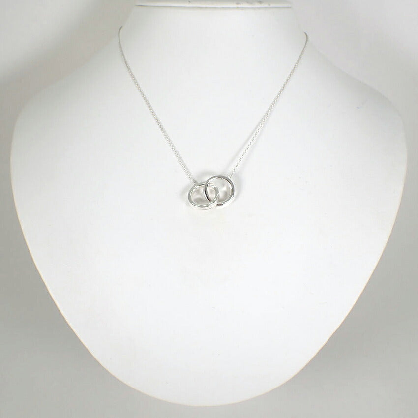 【中古】TIFFANY/ティファニー 925 1837 インターロッキング サークル ネックレス/j306-2