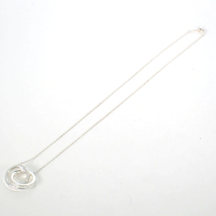 【中古】TIFFANY/ティファニー 925 1837 インターロッキング サークル ネックレス/j306-2