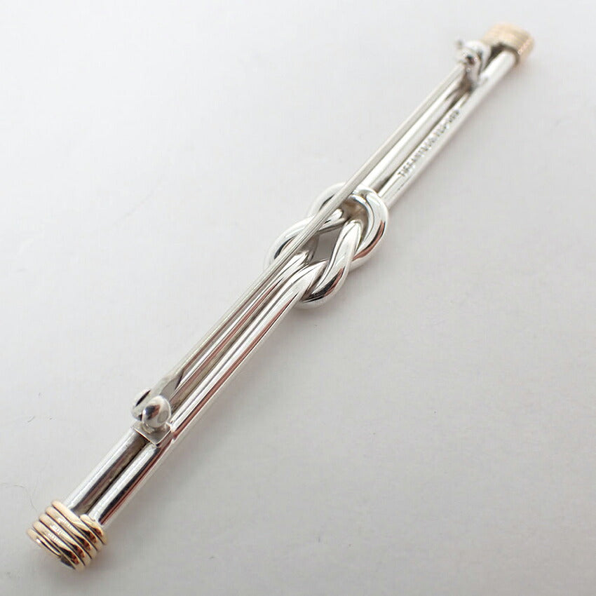 【中古】TIFFANY/ティファニー 925/K14 ツイスト ブローチ/j306-3