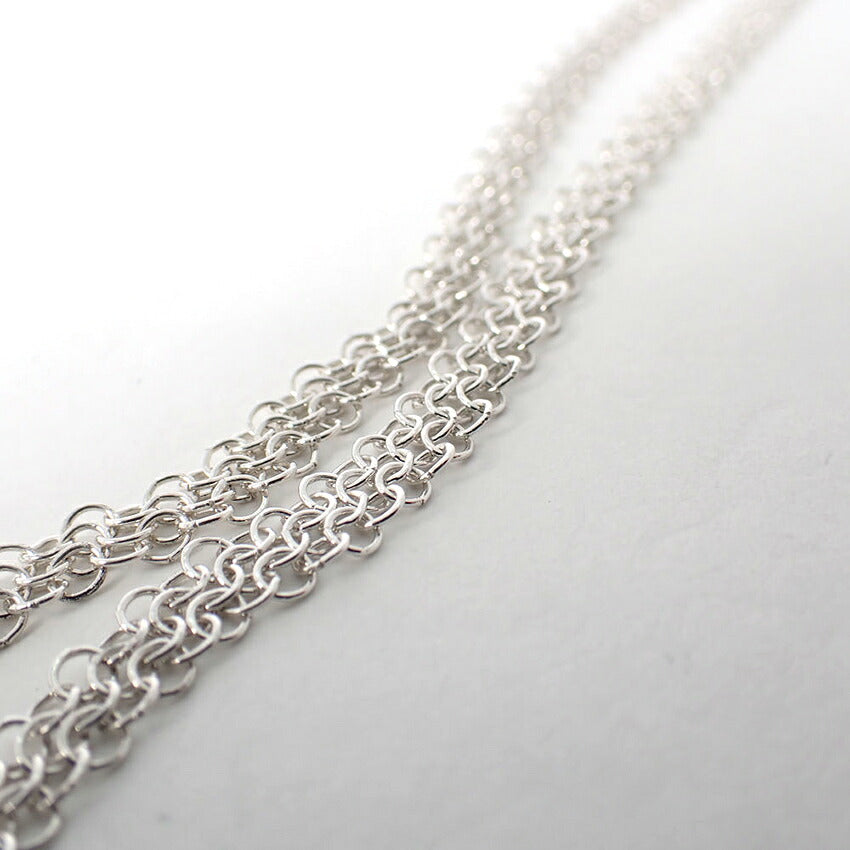 【中古】TIFFANY/ティファニー 925 ティアドロップ ５P ステーション ブレスレット/j306-9