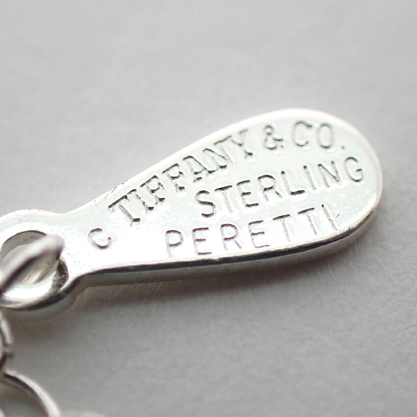 【中古】TIFFANY/ティファニー 925 ティアドロップ ５P ステーション ブレスレット/j306-9