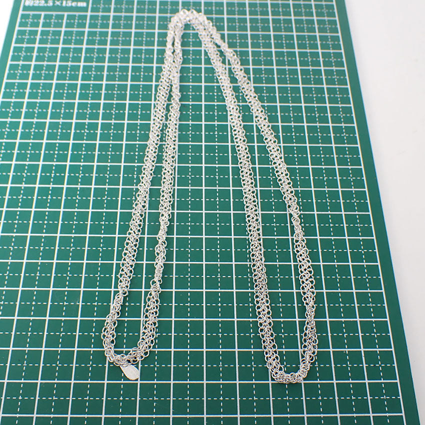 【中古】TIFFANY/ティファニー 925 ティアドロップ ５P ステーション ブレスレット/j306-9