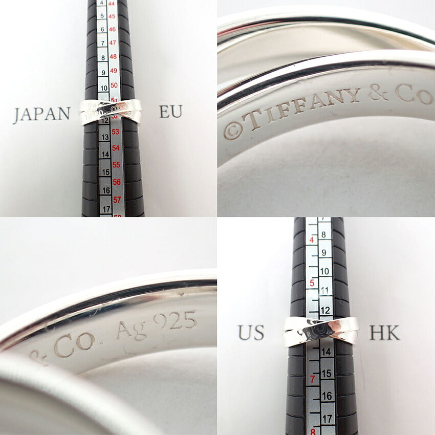 【中古】TIFFANY/ティファニー 925 1837 インターロッキングサークル リング/12号/j307-2