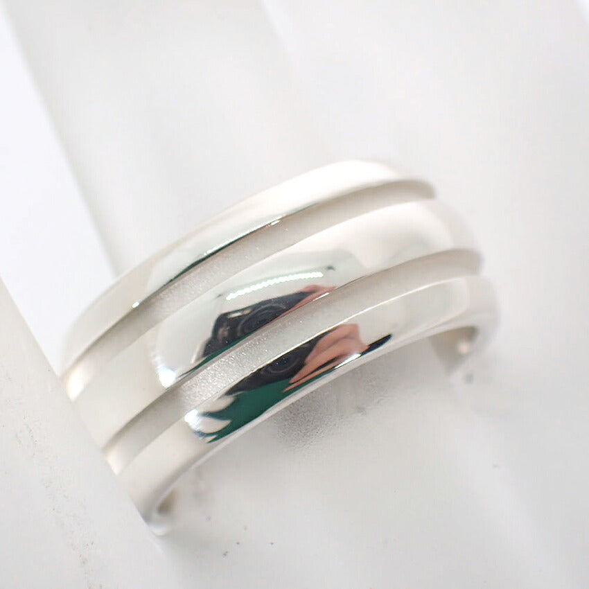 【中古】TIFFANY/ティファニー 925 ダブルライン リング /14号/j307-4
