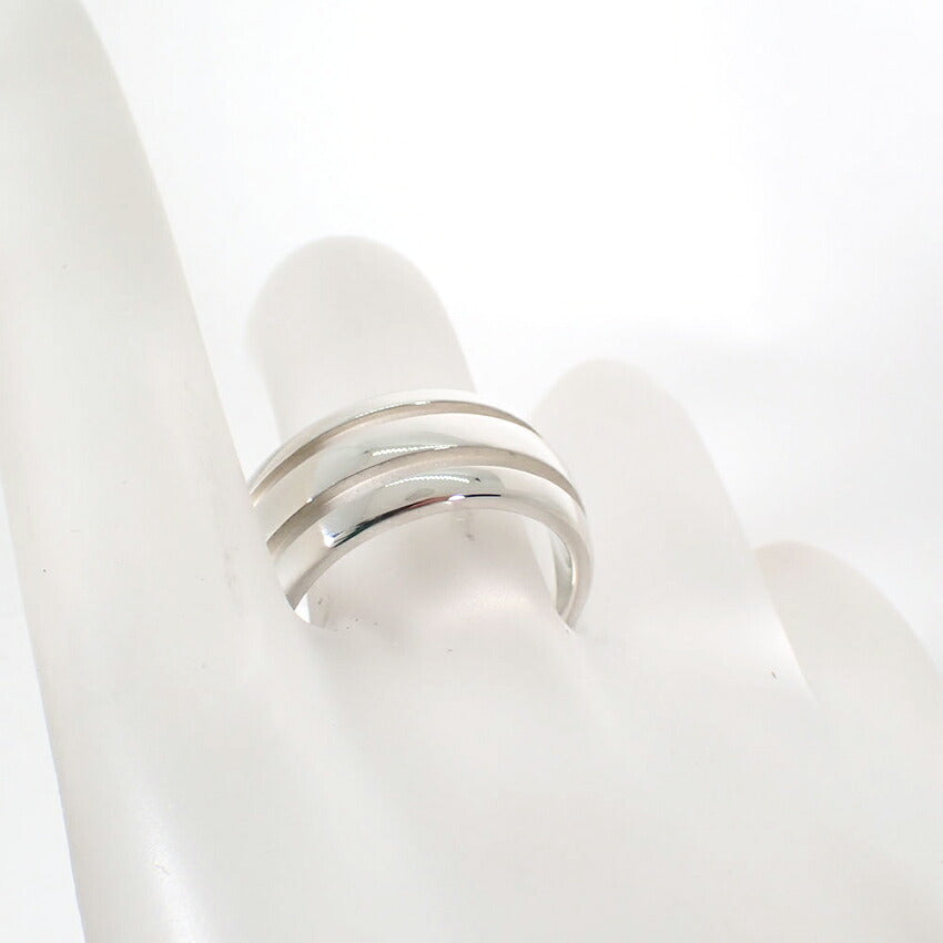 【中古】TIFFANY/ティファニー 925 ダブルライン リング /14号/j307-4