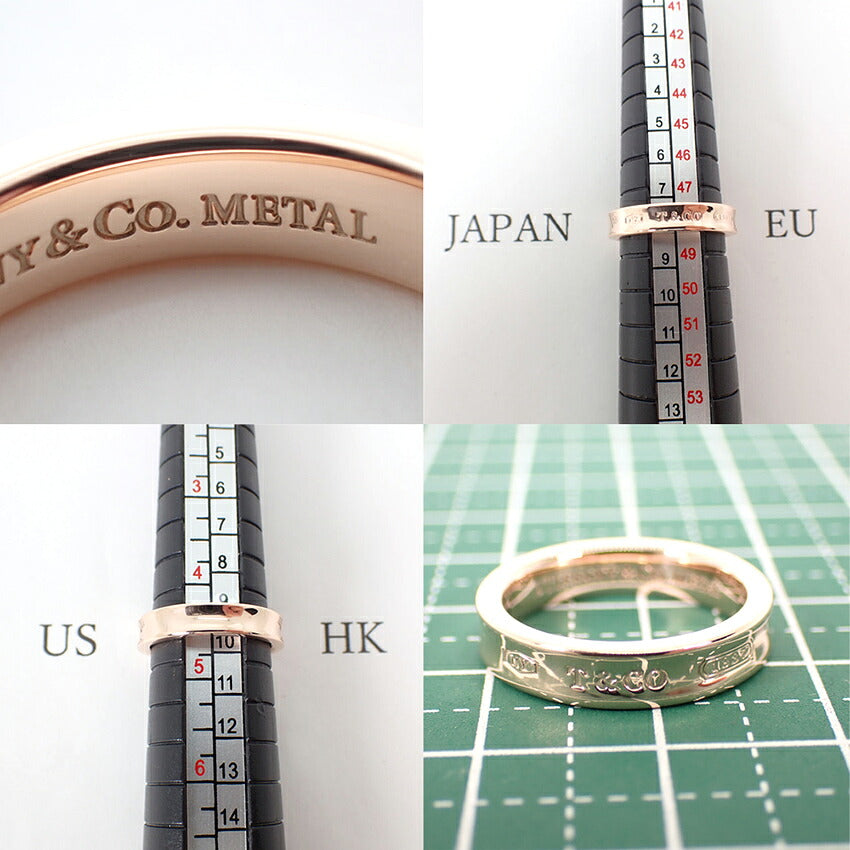 【中古】TIFFANY/ティファニー ルベドメタル 1837 リング /8号/j308-1