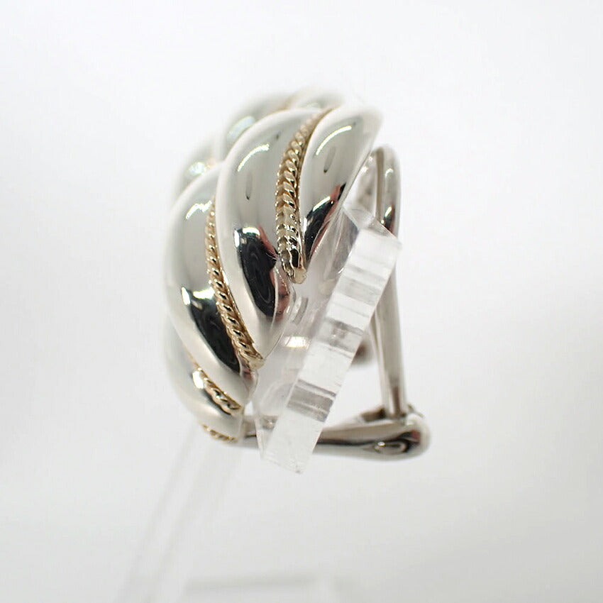 【中古】TIFFANY/ティファニー 925/750 ヴィンテージ ロープ イヤリング/j308-2