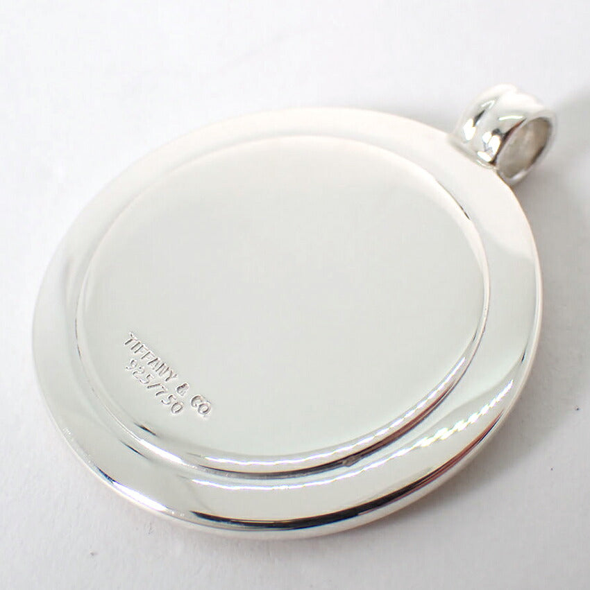 【中古】TIFFANY/ティファニー 925/750 on ヴィンテージ  メダル ペンダントトップ/j308-4