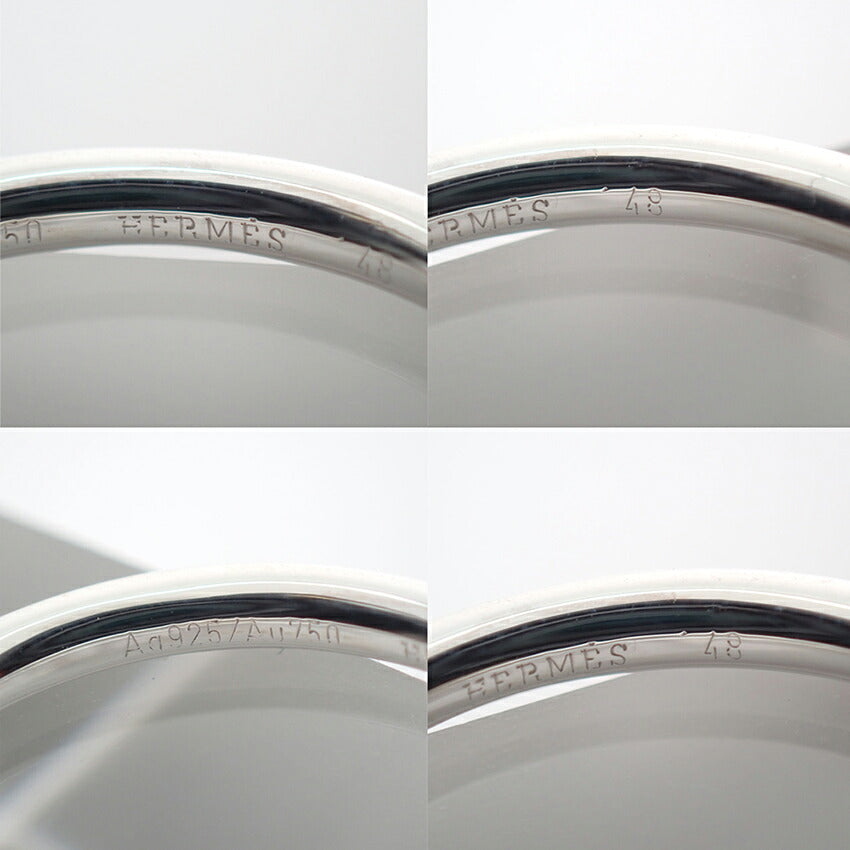 【中古】HERMES/エルメス 925/750 アミュレット カデナ リング /8号/j308-9