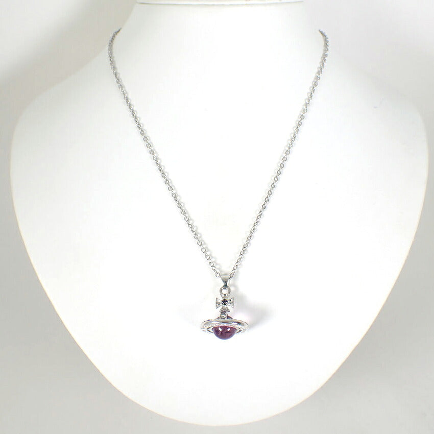 【中古】Vivienne Westwood/ヴィヴィアンウエストウッドオーブ パープル ペンダント/ネックレス/j309-3