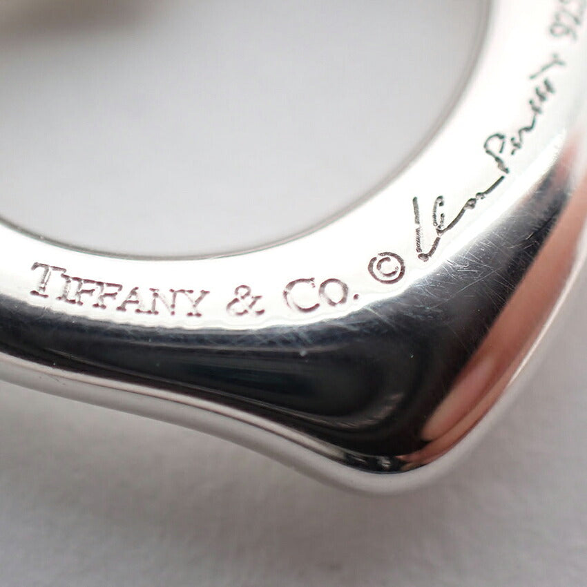 【中古】TIFFANY/ティファニー 925 オープンハート ペンダント/ネックレス/j310-2