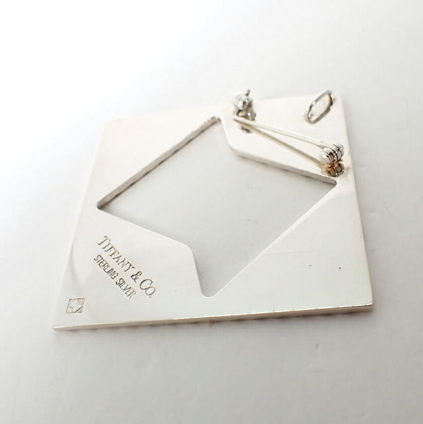 【中古】TIFFANY/ティファニー 925 スクエア ブローチ/j310-5