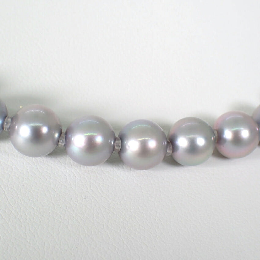 【中古】TASAKI/タサキ アコヤ真珠グレー SV 7.0-7.5mm パール ペンダント/ネックレス/j311-2