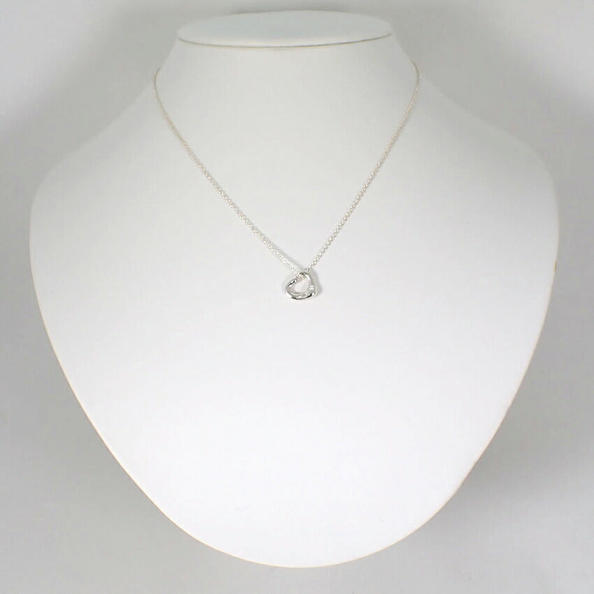 【中古】TIFFANY/ティファニー 925 オープンハート ペンダント/ネックレス/j311-5