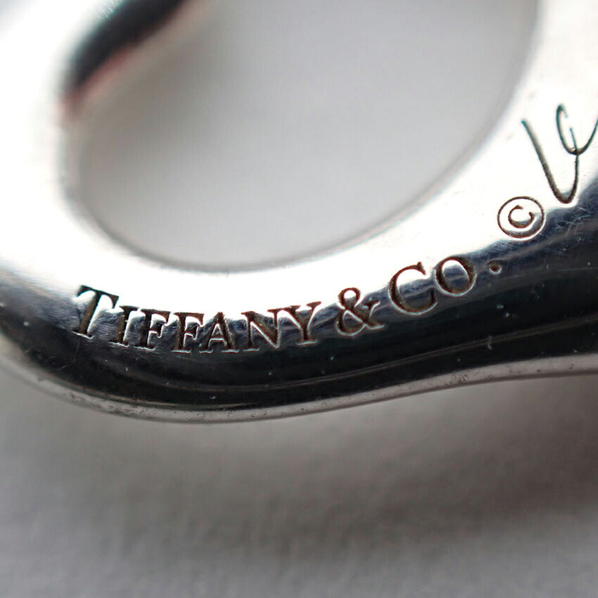 【中古】TIFFANY/ティファニー 925 オープンハート ペンダント/ネックレス/j311-5