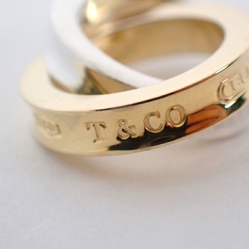 【中古】TIFFANY/ティファニー 925/750 1837 インターロッキング サークル ネックレス/j311-7