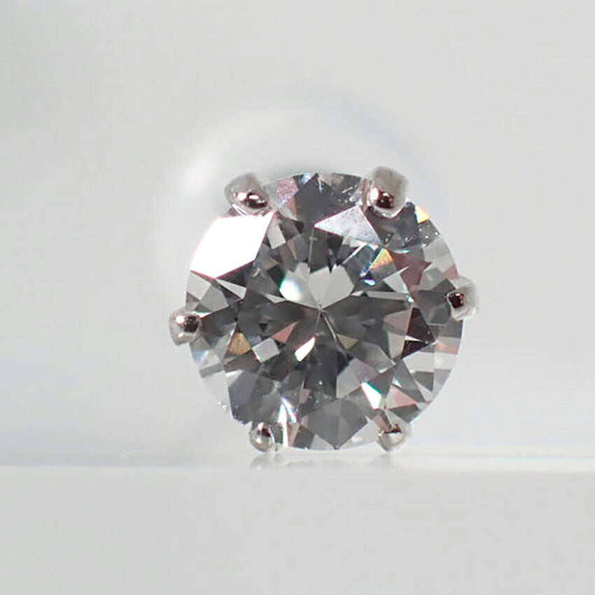 【新品】Pt900 ダイヤモンド 0.301 G VVS-２ GD 中宝ソ 片耳 ピアス/j312-1