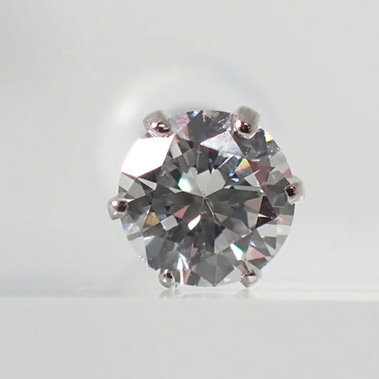 【新品】Pt900 ダイヤモンド 0.301 G VVS-２ GD 中宝ソ 片耳 ピアス/j312-1