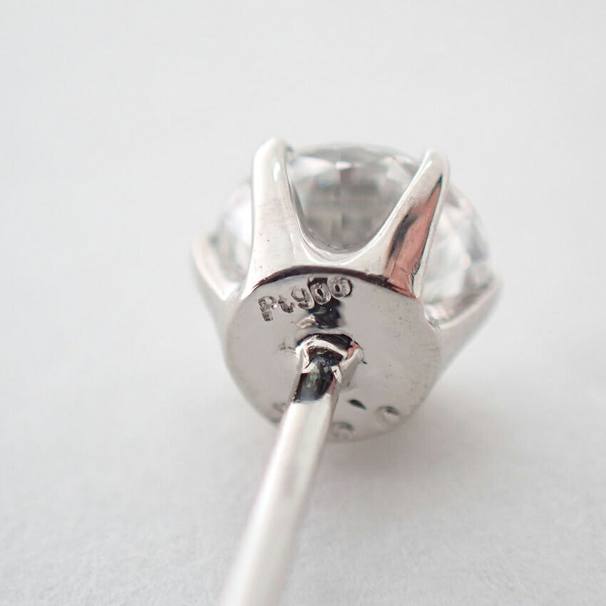 【新品】Pt900 ダイヤモンド 0.304 G VVS-２ GD 中宝ソ 片耳 ピアス/j312-5