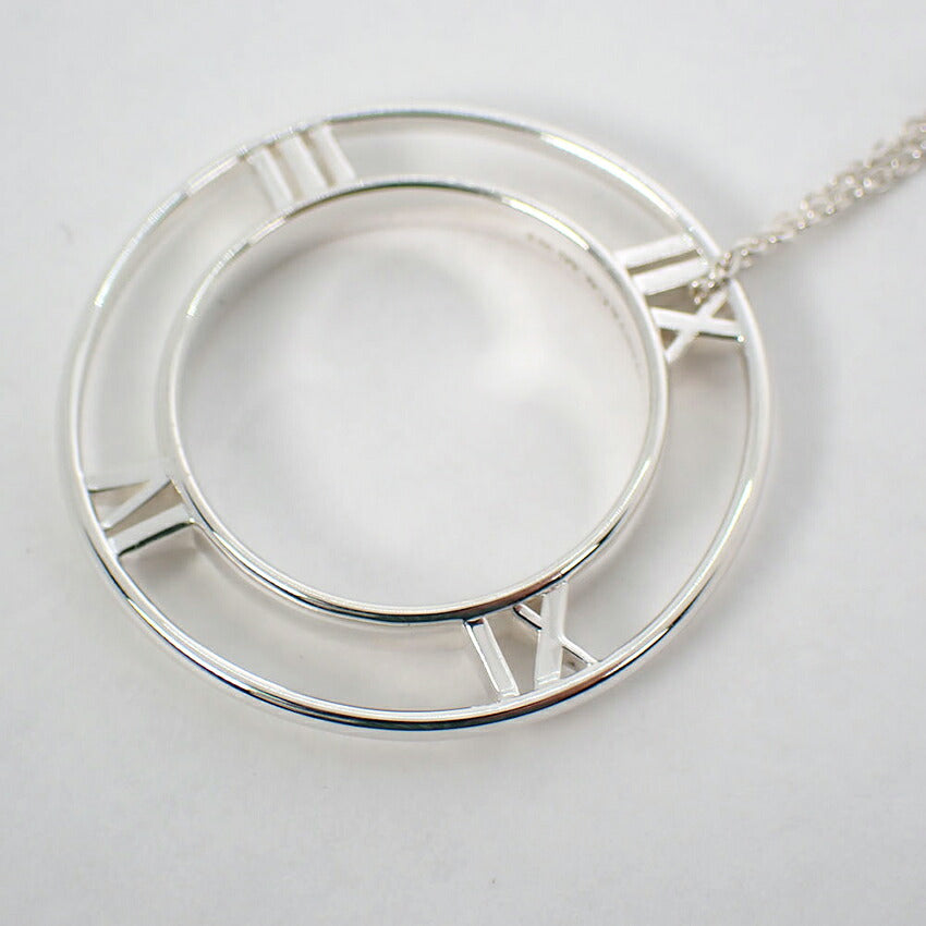 【中古】TIFFANY/ティファニー 925 オープンアトラス ペンダント/ネックレス/j313-10