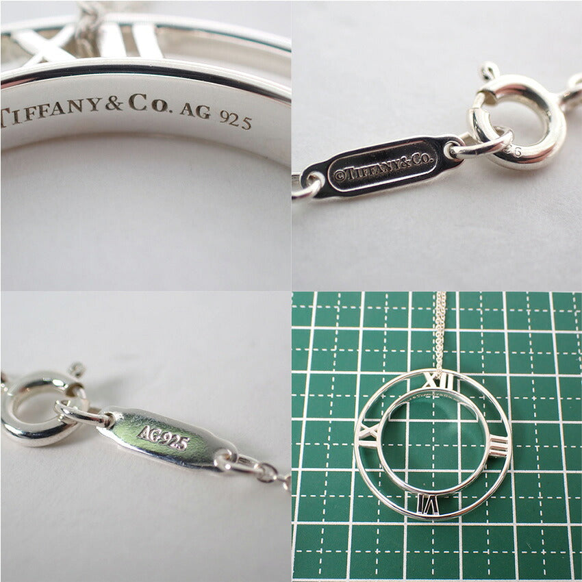 【中古】TIFFANY/ティファニー 925 オープンアトラス ペンダント/ネックレス/j313-10