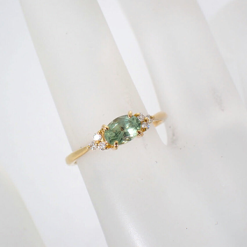 【中古】BIZOUX ビズー K18  サファイア FLAVIE フラヴィ ダイヤモンド リング /9号/j313-5