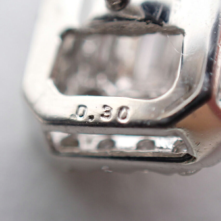 【中古】Pt900 ダイヤモンド ピアス/j313-6