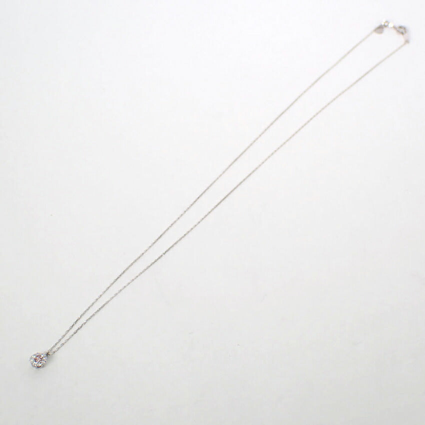【中古】Pt950/900 ピンクダイヤモンド ペンダント/ネックレス/j313-7