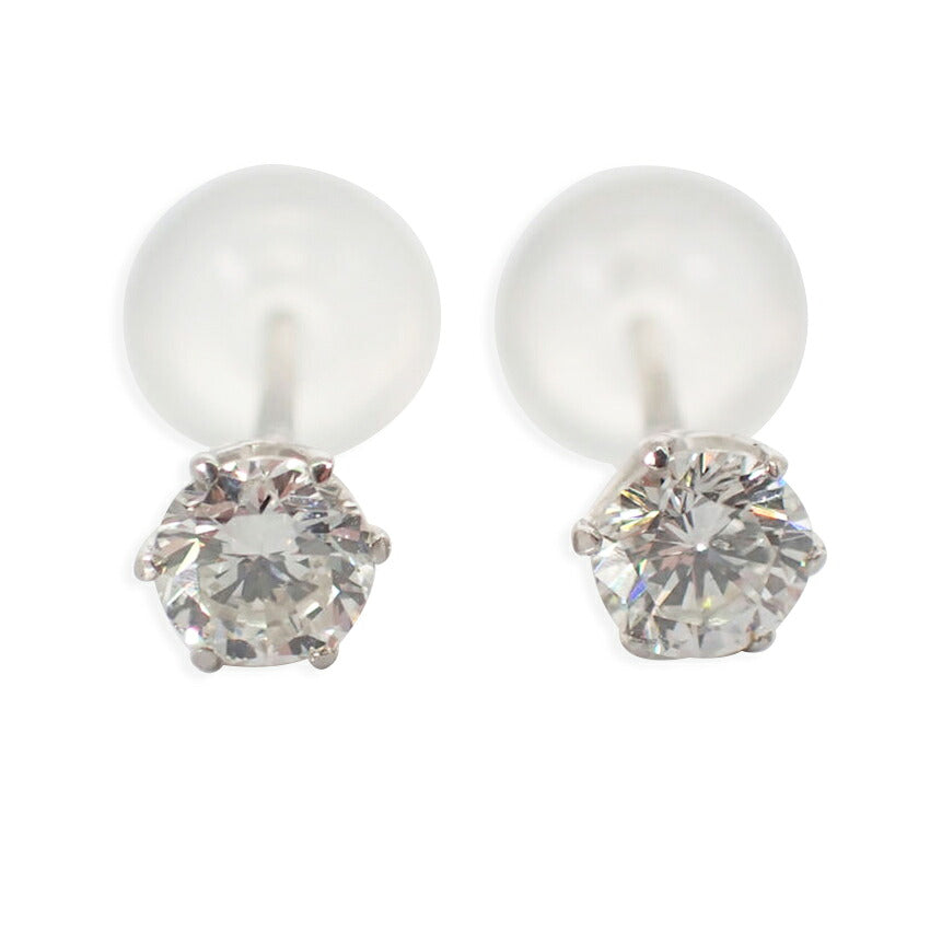 【新品】Pt900 ダイヤモンド ピアス 0.176ct 0.171ct/j313-8