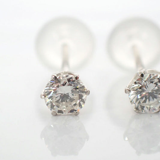 【新品】Pt900 ダイヤモンド ピアス 0.176ct 0.171ct/j313-8