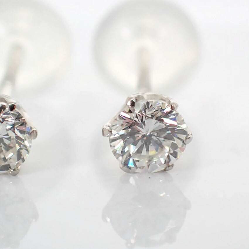 【新品】Pt900 ダイヤモンド ピアス 0.176ct 0.171ct/j313-8