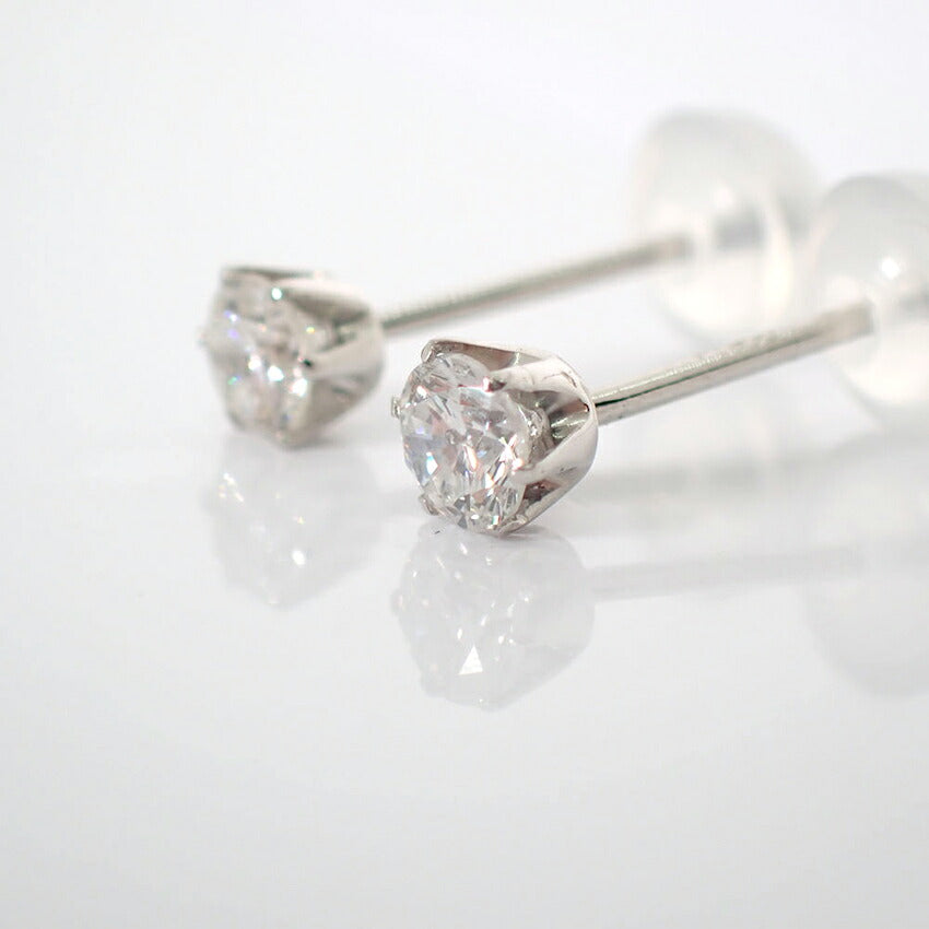 【新品】Pt900 ダイヤモンド ピアス 0.176ct 0.171ct/j313-8