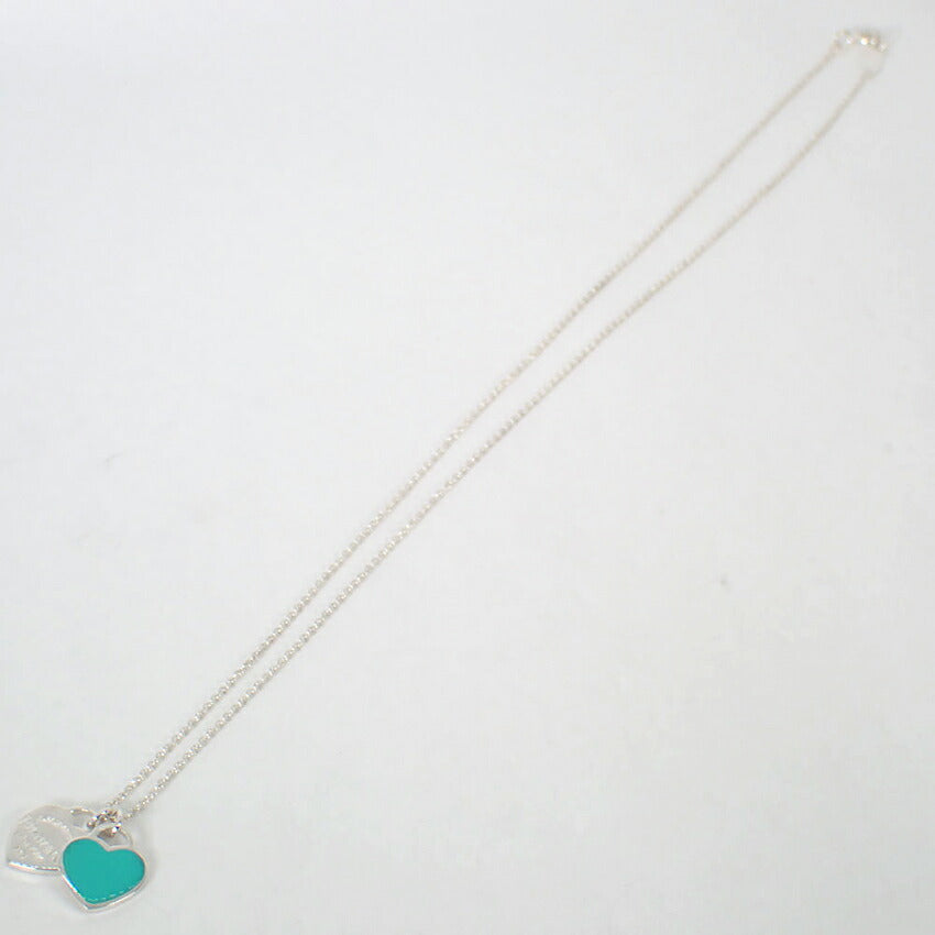 【中古】TIFFANY/ティファニー 925 ブルーエナメル リターントゥティファニー ダブルハートタグ ペンダント/j314-10
