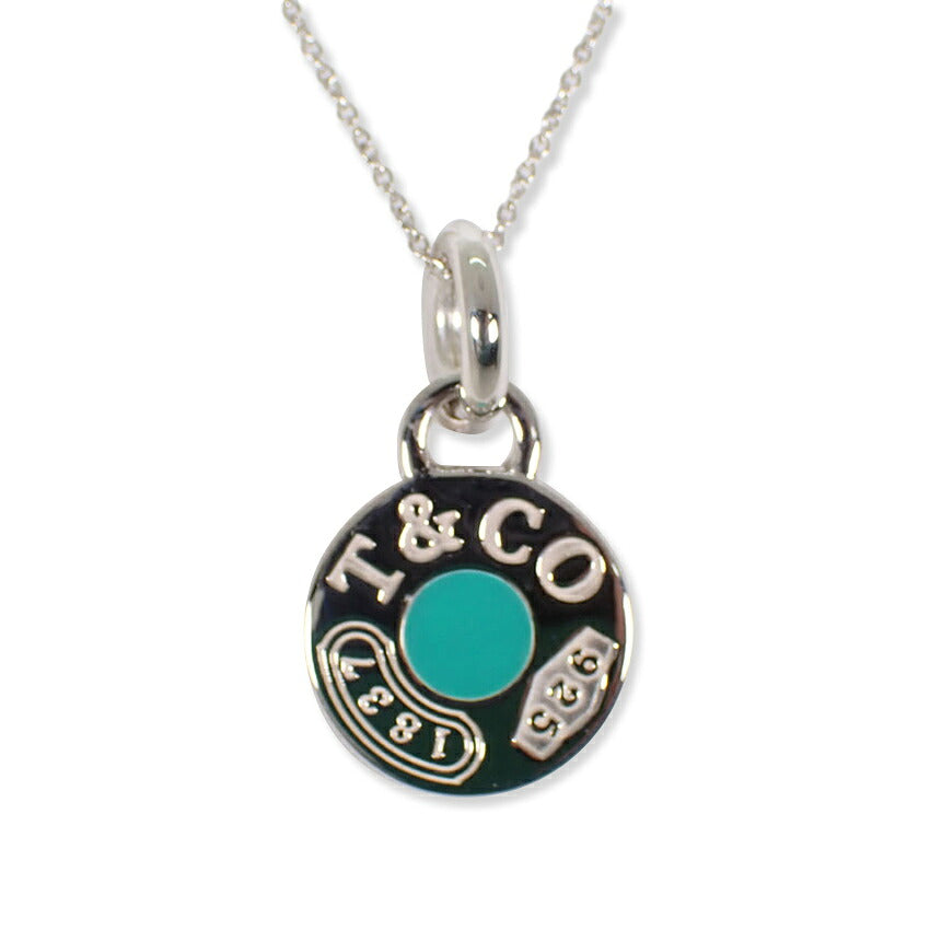 【中古】TIFFANY/ティファニー 925 1837 ブルー ペンダント/ネックレス/j314-3