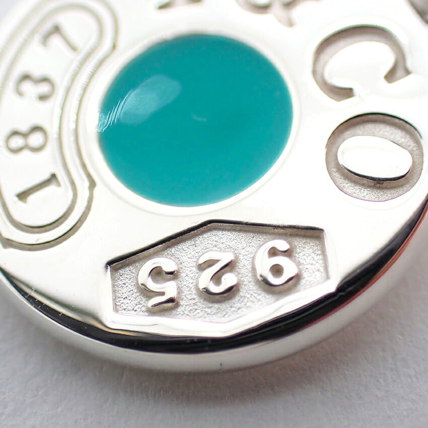 【中古】TIFFANY/ティファニー 925 1837 ブルー ペンダント/ネックレス/j314-3