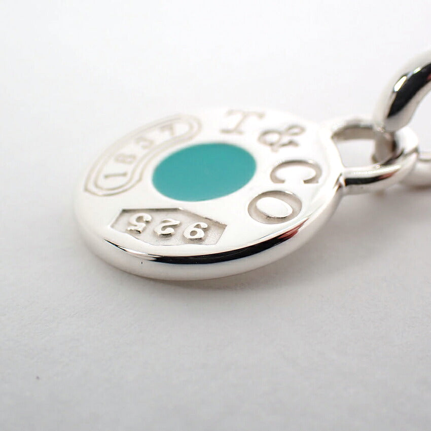 【中古】TIFFANY/ティファニー 925 1837 ブルー ペンダント/ネックレス/j314-3