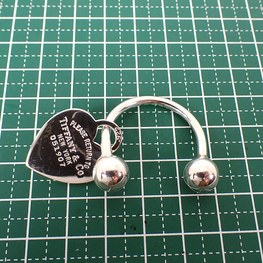 【中古】TIFFANY/ティファニー 925 リターントゥ ハートタグキーリング/j314-9