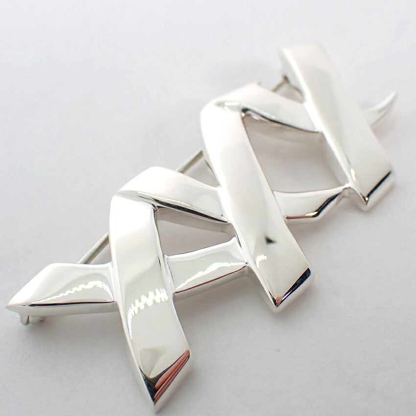 【中古】TIFFANY/ティファニー 925 キス ブローチ/j316-10