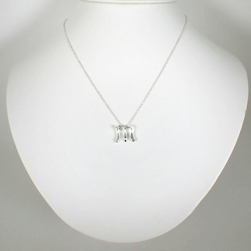 【中古】TIFFANY/ティファニー 925 イニシャル/ｍ ペンダント/ネックレス/j316-11