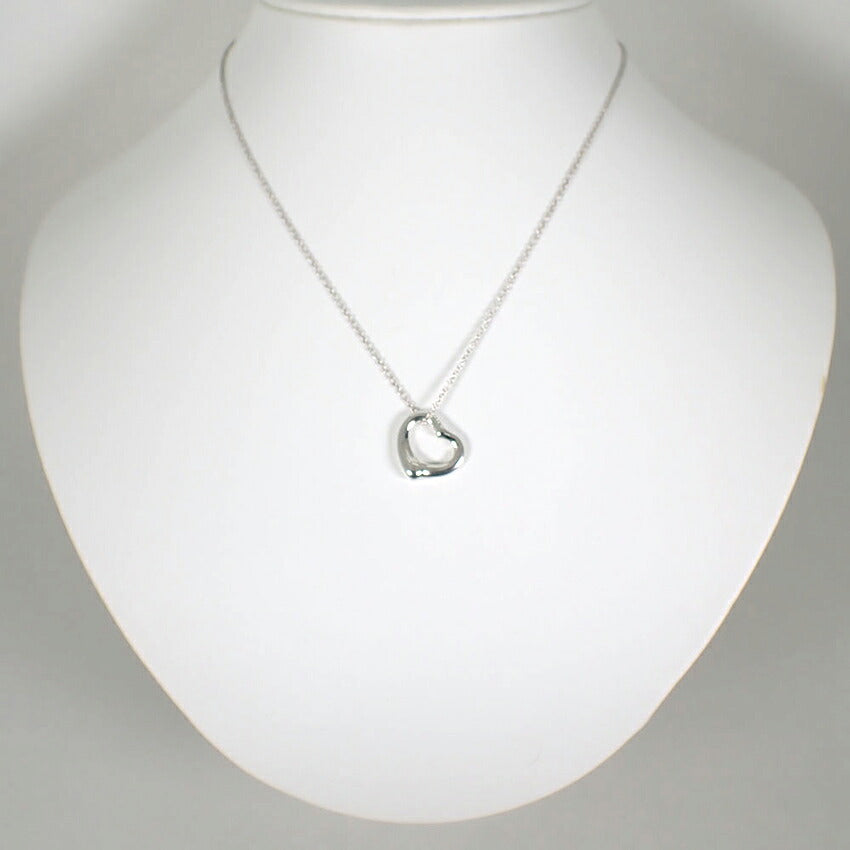 【中古】TIFFANY/ティファニー 925 オープンハート ペンダント/ネックレス/j316-13