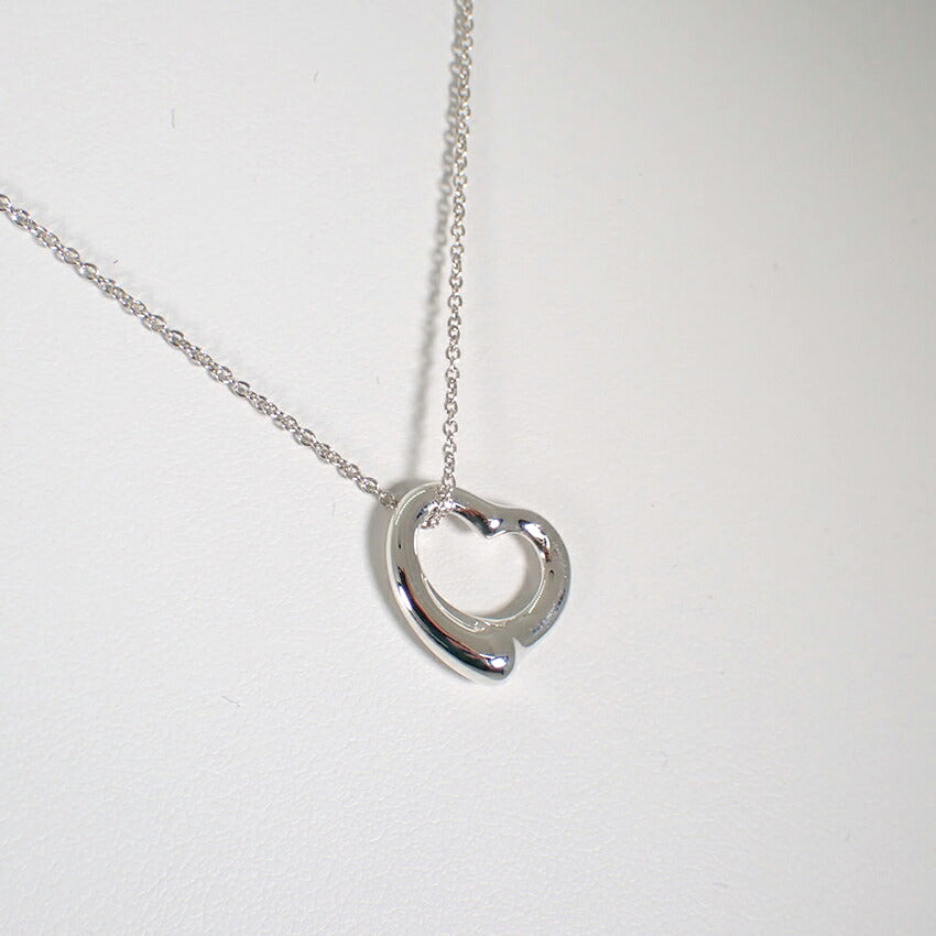 【中古】TIFFANY/ティファニー 925 オープンハート ペンダント/ネックレス/j316-13