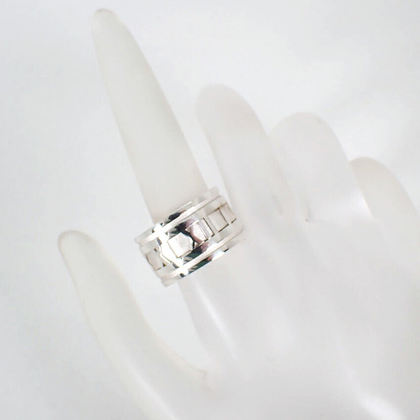 【中古】TIFFANY/ティファニー 925 アトラス ワイドリング/12号/j316-2
